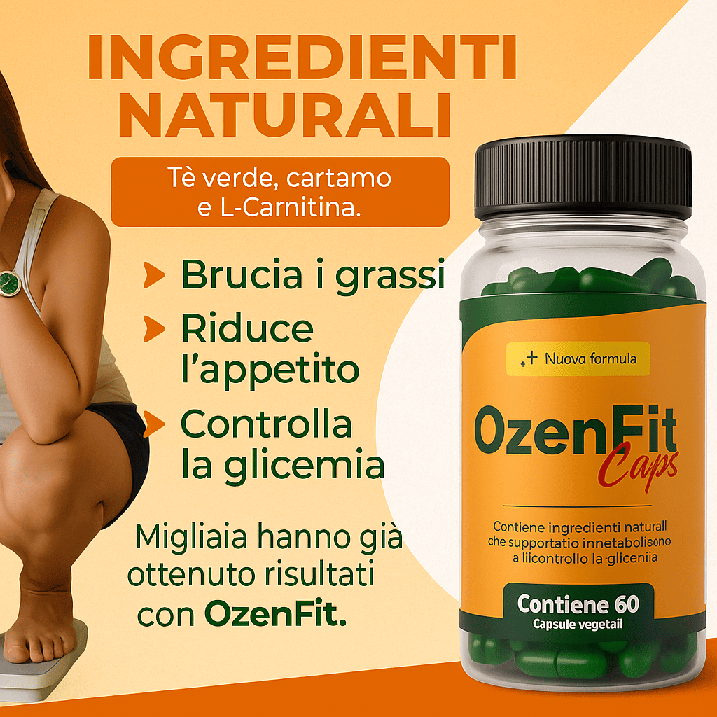OzenFit Caps – Integratore Naturale per Accelerare il Metabolismo e Bruciare Grassi