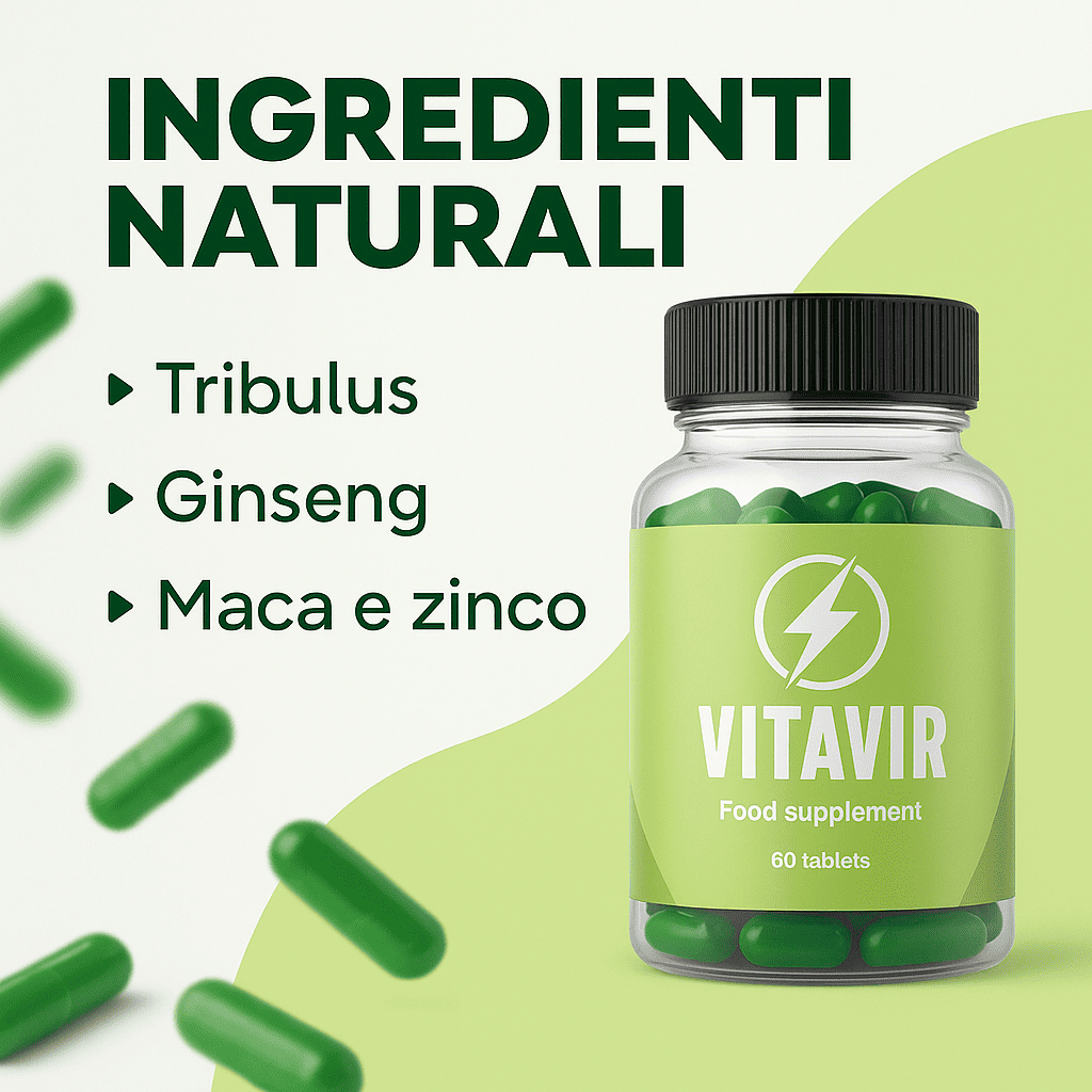 VittaVirCaps - Integratore Alimentare per il Benessere e la Vitalità Maschile