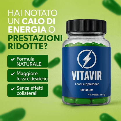 VittaVirCaps - Integratore Alimentare per il Benessere e la Vitalità Maschile